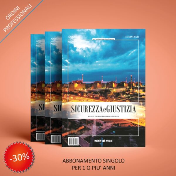 Sicurezza e Giustizia<br>(Iscritti Ordini Professionali)